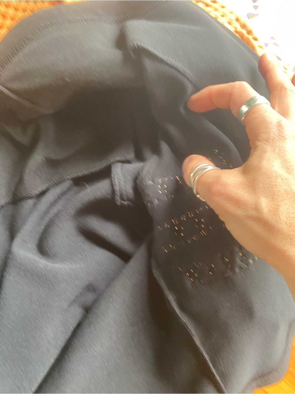 Vintage 90s Cache Black leather gold hardware lion head Embellished Jacket - Picture 9 of 9